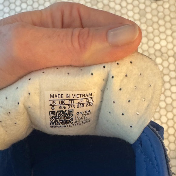 Adidas Gazelle Blue with Pink Stripes - Picture 7 of 7